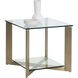 Xavier 23.75 X 23.75 inch Antique Brass Side Table